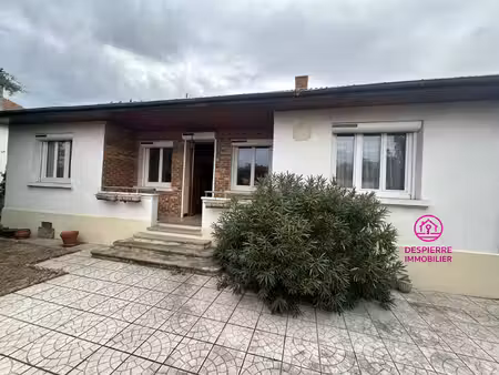 le peage deroussillon  maison plain-pied  77 m2 habitables 