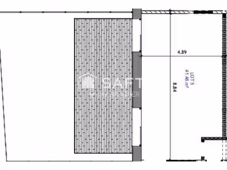 plateau à aménager 41 m² env.