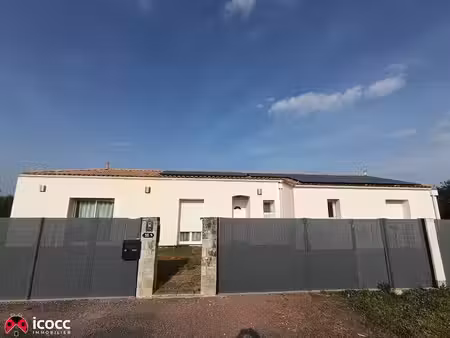 maison de plain pied de 128 m² de 4 chambres + 2 bureaux sur un terrain de 1140 m2