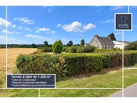 terrain à bâtir de 1 250 m² libre de constructeur - plougourvest