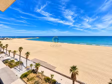t2 dernier etage - vue mer - canet plage -