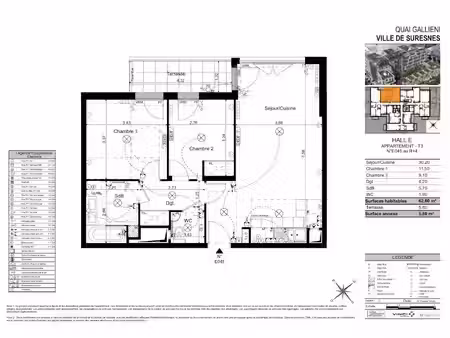 location appartement 3 pièces 62 m² à suresnes (92150)  1 707 €