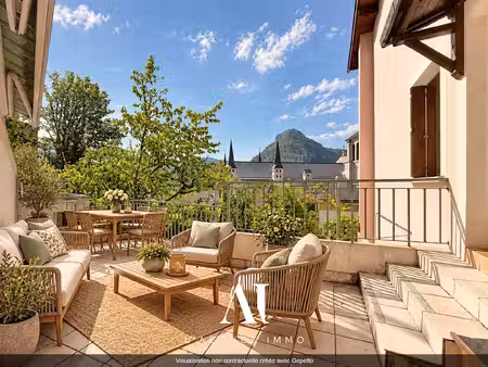 appartement t4 en duplex de 112 12 m² avec jardin  terrasse et