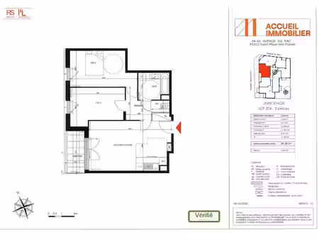 location appartement 3 pièces 59 m² à saint-maur-des-fosses (94100)  1 347 €