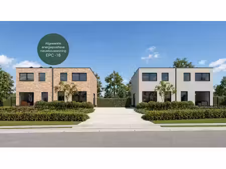 afgewerkte energiepositieve (epc -18) nieuwbouwwoning