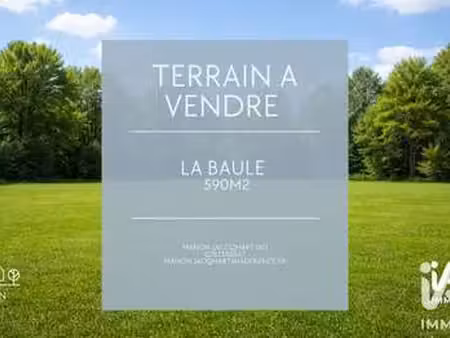 vente terrain à la baule-escoublac escoublac (44500) : à vendre / 590m² la baule-escoublac