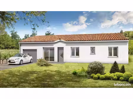 maison neuve 110 m² avec 4 chambres et terrain viabilisé de 641 m² à aniane