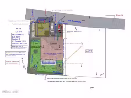 terrain 366 m² la buissiere viabilise libre constructeur