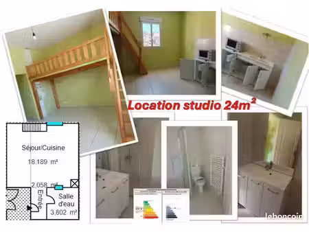 location studio 24m²