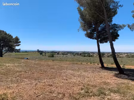 terrain agricole 4 122 m² – vue étang de thau – loupian