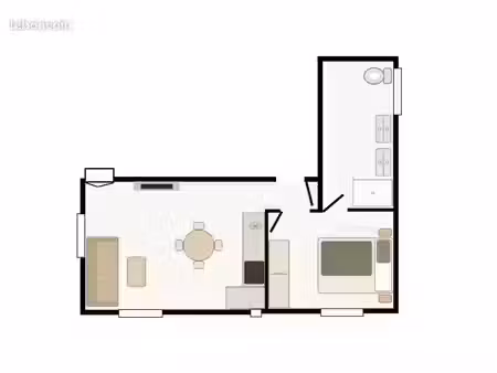 appartement 2 pièces 34 m²