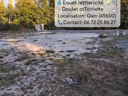 térrain sur gien 45