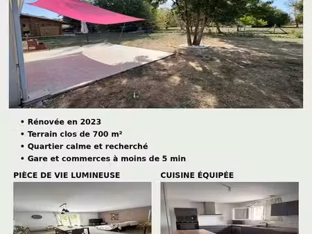 maison contemporaine plain-pied 90 m² rénovée  au calme  sans vis-à-vis