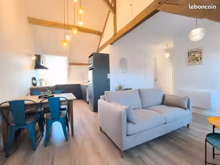 à louer appartement entièrement rénové meublé lumineux t2 au calme avec terrasse semi-couv