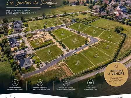 vends plusieurs terrains