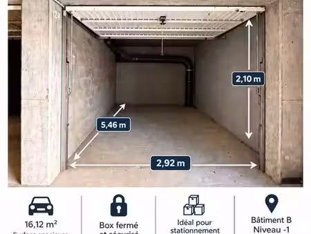garage / box fermé 16 12 m² – viry – secteur frontalier genevois