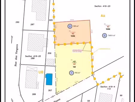 terrain 1500 m² berstett