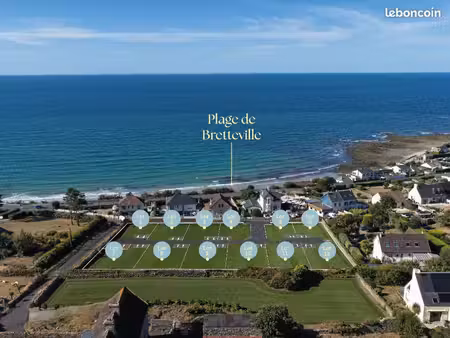 terrain à bâtir 381 m² - bretteville - plage à 50 m