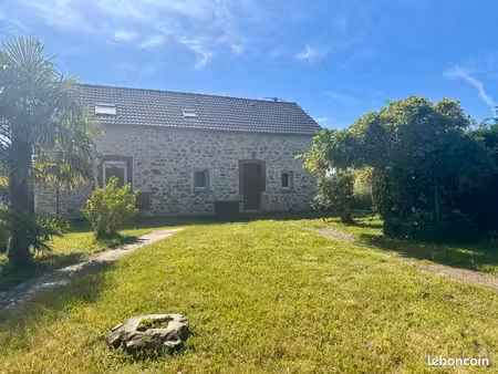maison en pierre - terrain clos 1500 m2