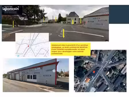 local commercial 380 m2 - civray centre-ville