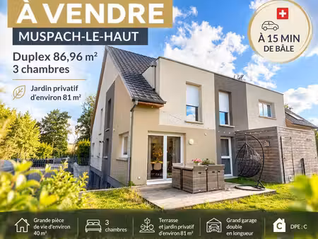 duplex 86 96 m2- 4p- muespach le haut