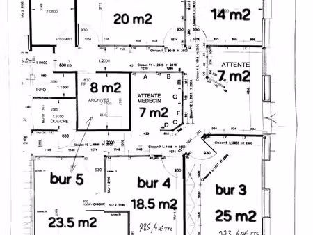 bureau de 18 5 m² – maison pluridisciplinaire – villeneuve-d’ascq  haute borne