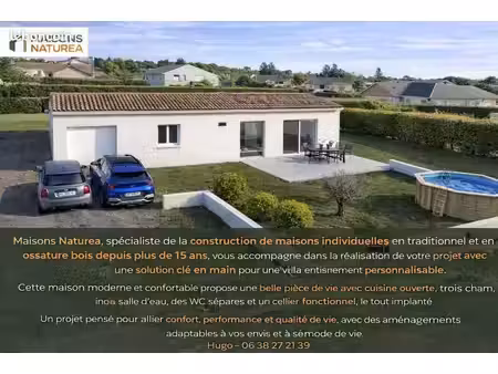 maison 3 pièces 80 m²