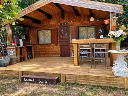 étang privatif avec plage à louer