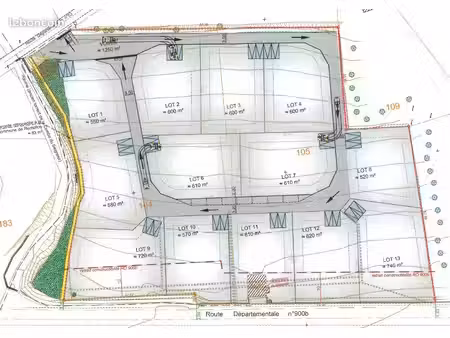 terrain 520 m² remollon