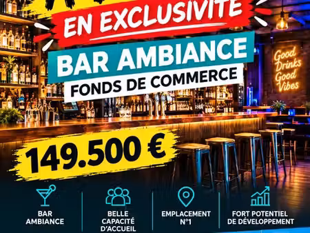 bar  fonds de commerce calais