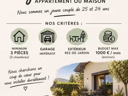recherche t3 ou maison