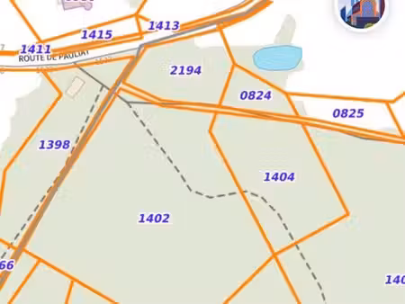 terrain boisé de 3557m² non constructible