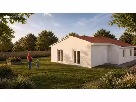 maison neuve t4 plain-pied bouloc – centre à pied - rue calme sans issue