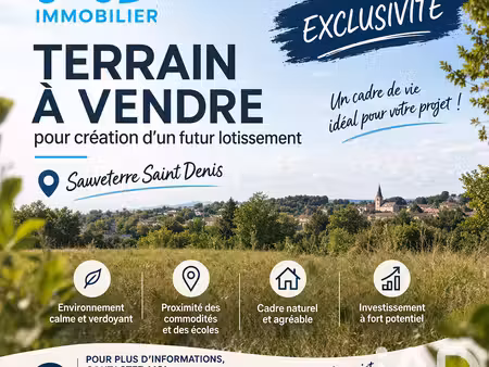 vente terrain à bâtir 26 215 m²