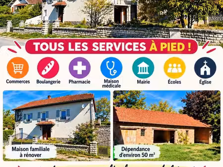 maison à rénover – fort potentiel – tout à pied – sagy (71)