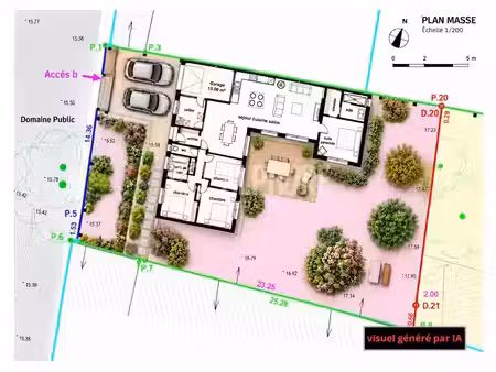 vente terrain 478 m² à reze (44400)  107 000 €