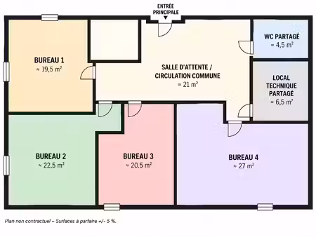 à louer  bureaux professionnels