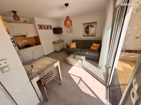 studio 28 m² avec terrasse et piscine – bénodet