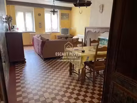 à vendre - maison mitoyenne 1 côté  4 pièces située à aubrives (08320)