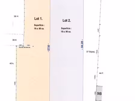 superbe terrain de 4.040m² – environnement calme avec vue dé