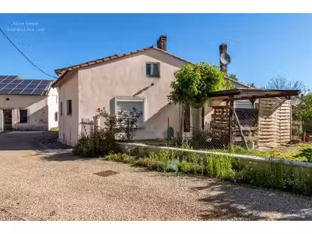 maison louée 46 m² – grange 170 m² – terrain constructibl