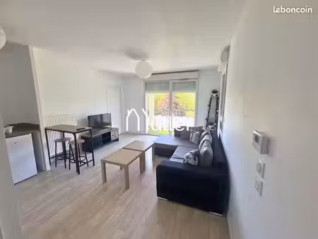 appartement t2 récent de 49 m² avec terrasse de 9m2 – secteur sart-babylone villeneuve-d'a