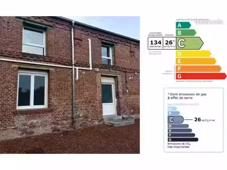 a louer maison de 3 chambres à le nouvion en thièrache (centre)