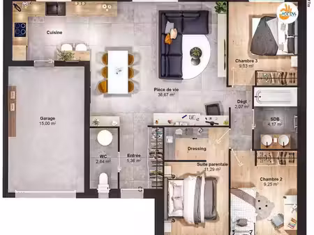 maison 5 pièces 76 m2