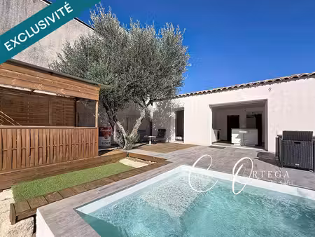 villa de plain pied récente - t3 - piscine