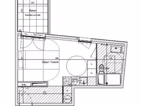 appartement 1 pièce 30 m²