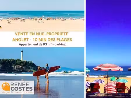 vente en nue propriété - h76 ans - anglet (64600)