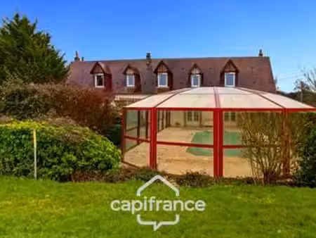 vente longère et corps de ferme piscine à la chapelle-huon (72310) : à vendre piscine / 19