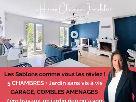 igny les sablons 5 chambres rénovée jardin sans vis-à-vis