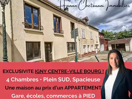 130m2  4 chambres  plein sud  gare  ecoles commerces tout à pied